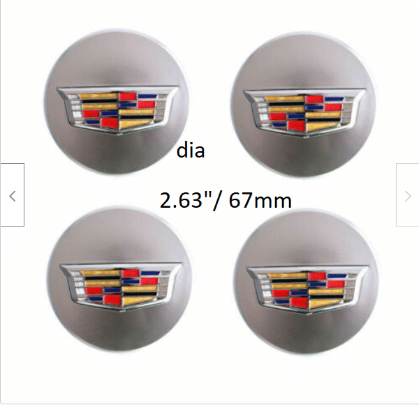 4pcs. Center Caps Cadillac 9597375 23156594 ATS CTS CT6 XT5 SRX XTS Wheel Set