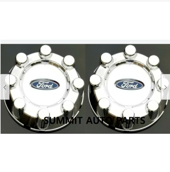 2pcs Wheel Hub Center Cap Chrome 8 Lug LH or RH for Ford Super Duty Pickup Truck